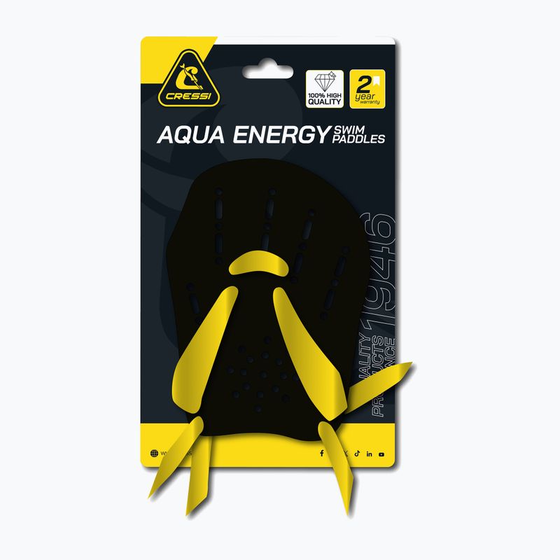 Ласти для плавання Cressi Aqua Energy чорні/жовті 3