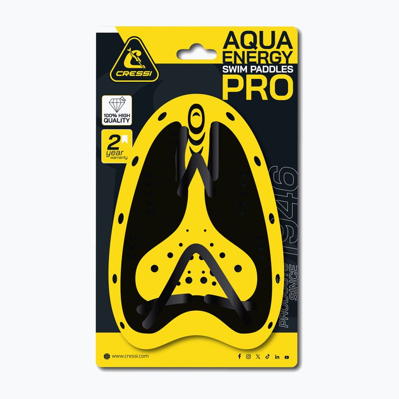 Ласти для плавання Cressi Aqua Energy Pro чорні/жовті 3