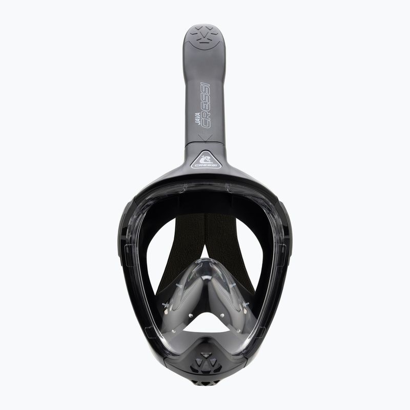Маска повнолицьова для снорклінгу Cressi Java Full Face black/black 3