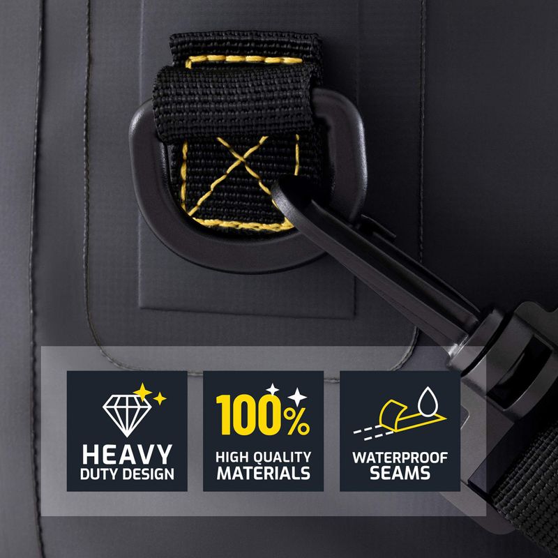 Мішок водонепроникний Cressi Ocelot Dry Bag 10 l black/yellow 5