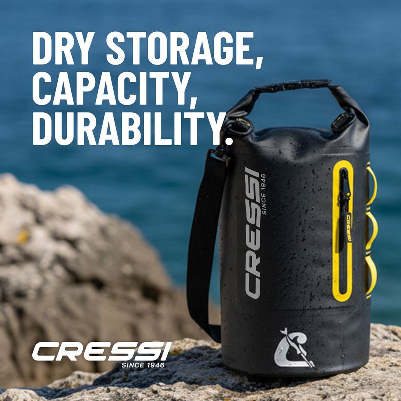 Мішок водонепроникний Cressi Ocelot Dry Bag 20 l black/yellow 7