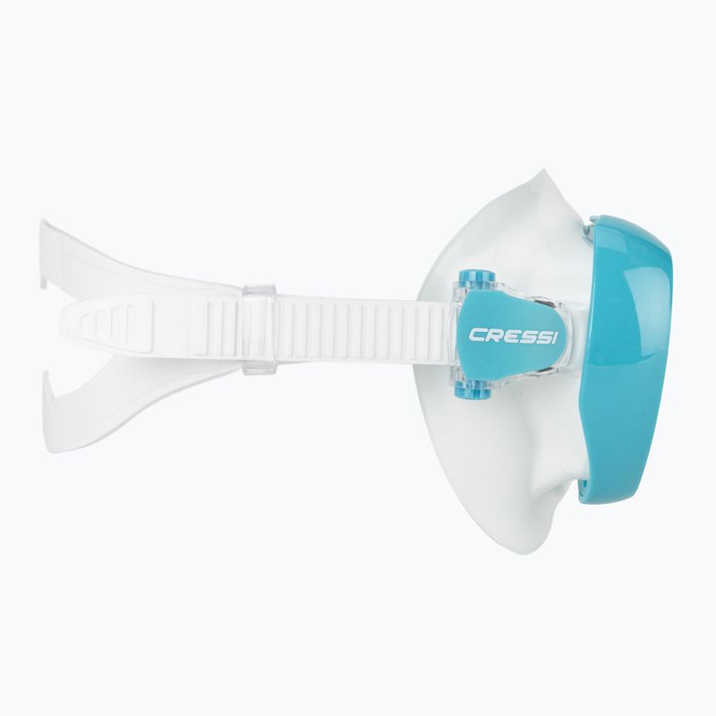 Маска для дайвінгу жіноча Cressi Honey 420 UV white/aquamarine/blue/orange 3