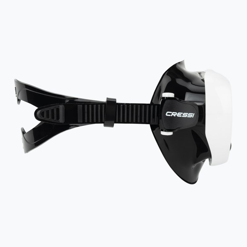 Маска для дайвінгу жіноча Cressi Honey 420 UV black/white/yellow/blue 3