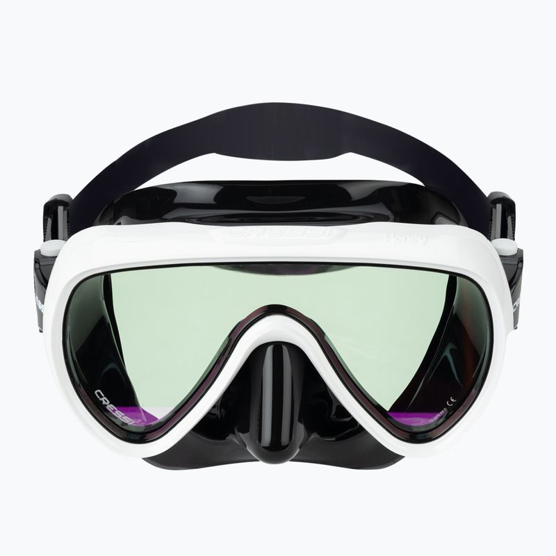 Маска для дайвінгу жіноча Cressi Honey 420 UV black/white/blue/orange 2