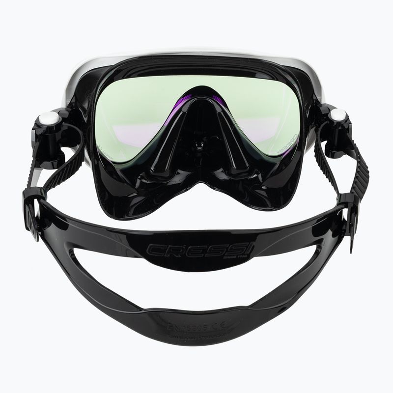 Маска для дайвінгу жіноча Cressi Honey 420 UV black/white/blue/orange 4
