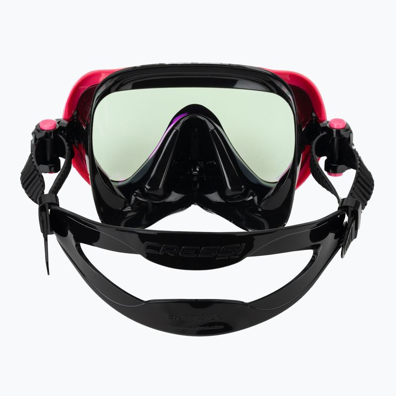 Маска для дайвінгу жіноча Cressi Honey 420 UV black/fuchsia/blue/orange 4