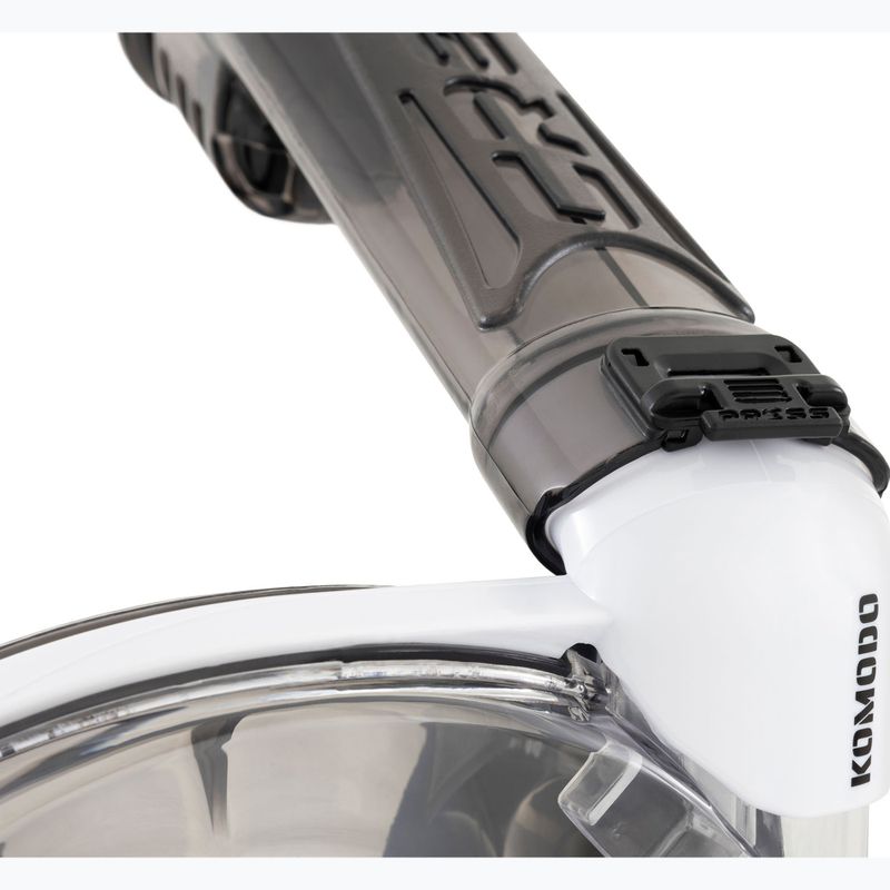 Маска повнолицева для снорклінгу Cressi Komodo Full Face white/black 7