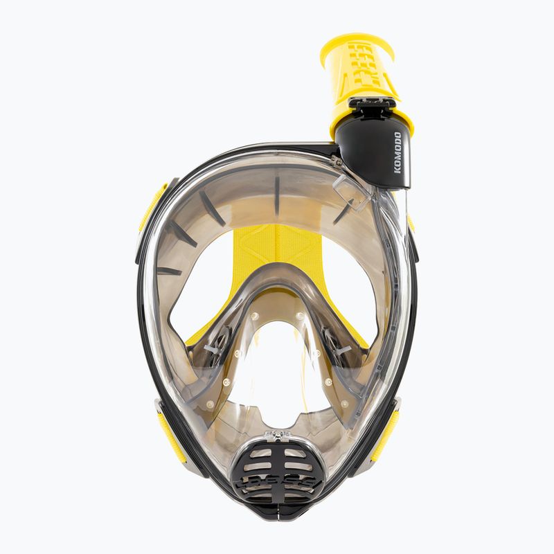 Маска повнолицева для снорклінгу Cressi Komodo Full Face black/yellow 3