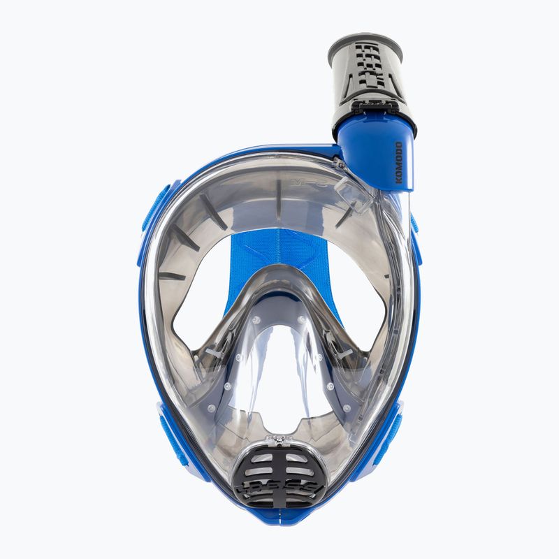 Маска повнолицева для снорклінгу Cressi Komodo Full Face blue/black 3