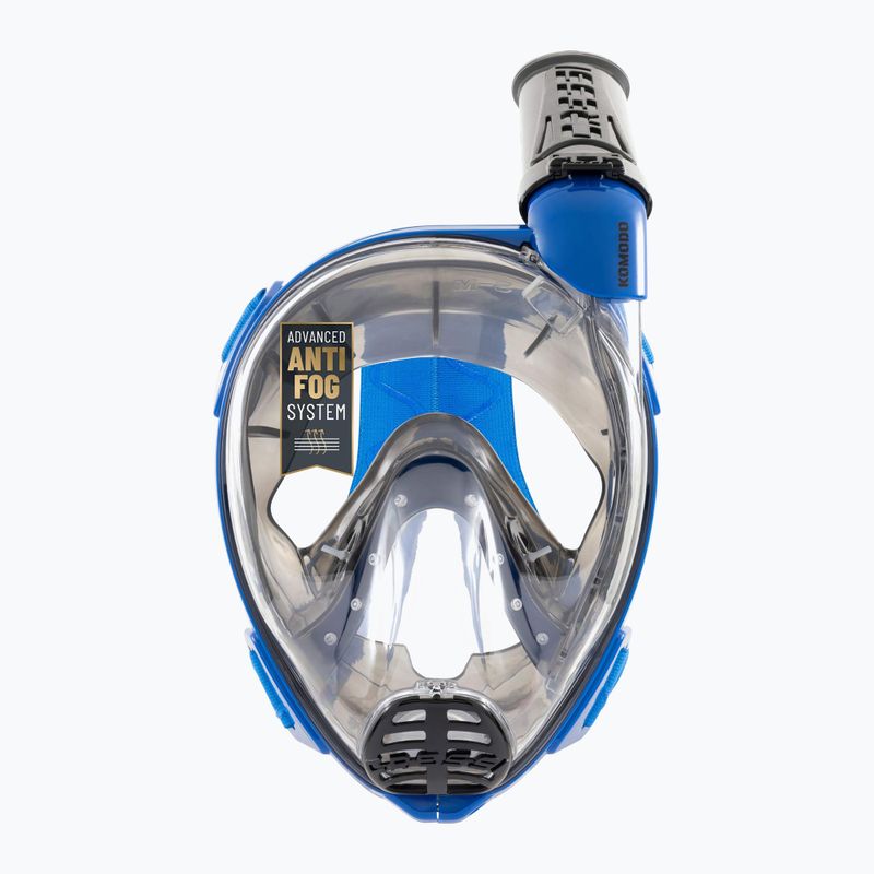 Маска повнолицева для снорклінгу Cressi Komodo Full Face blue/black 4