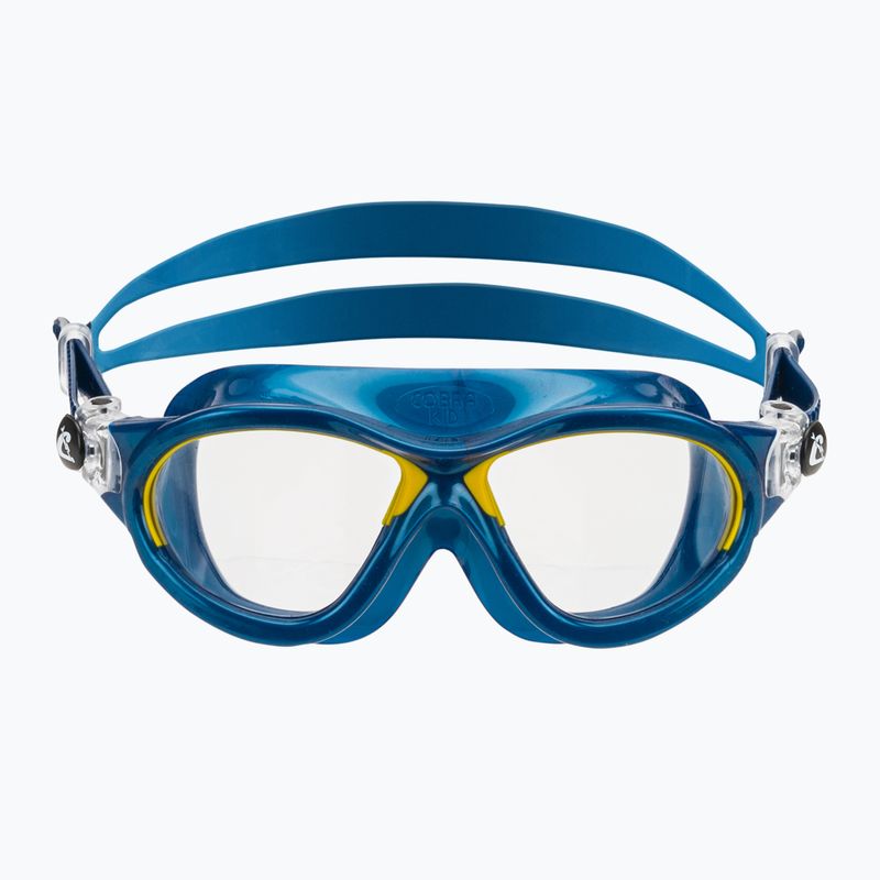 Маска для плавання дитяча Cressi Mini Cobra blue/yellow 2