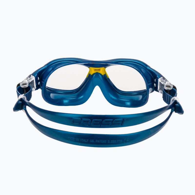 Маска для плавання дитяча Cressi Mini Cobra blue/yellow 4