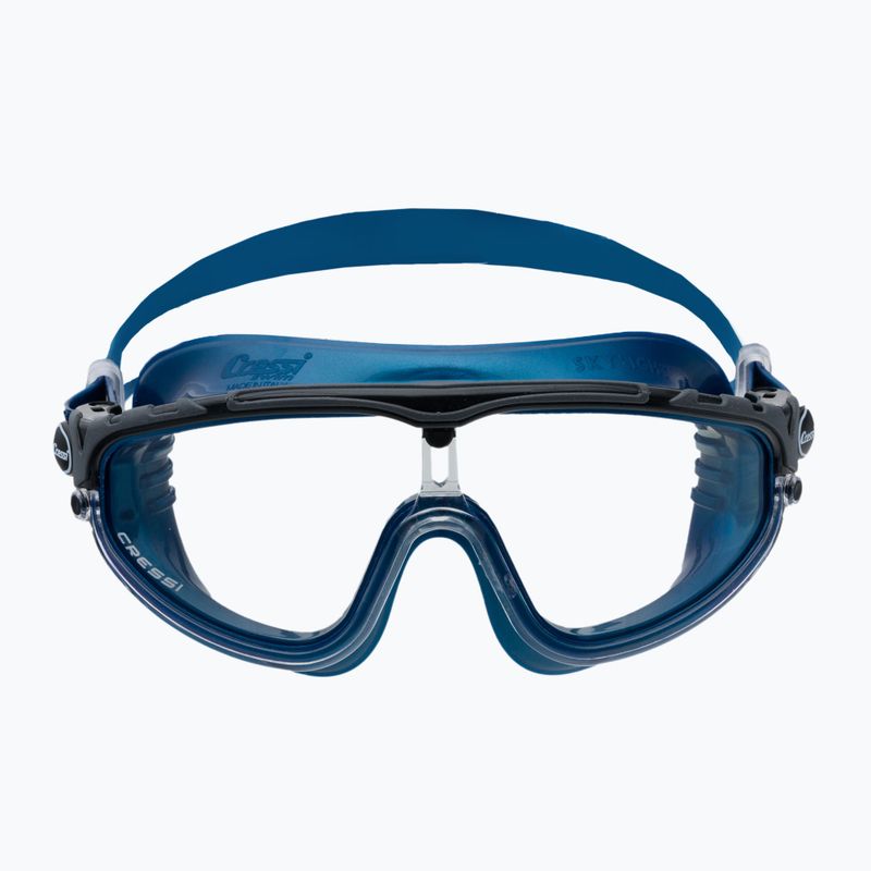 Маска для плавання Cressi Skylight blue metal 2
