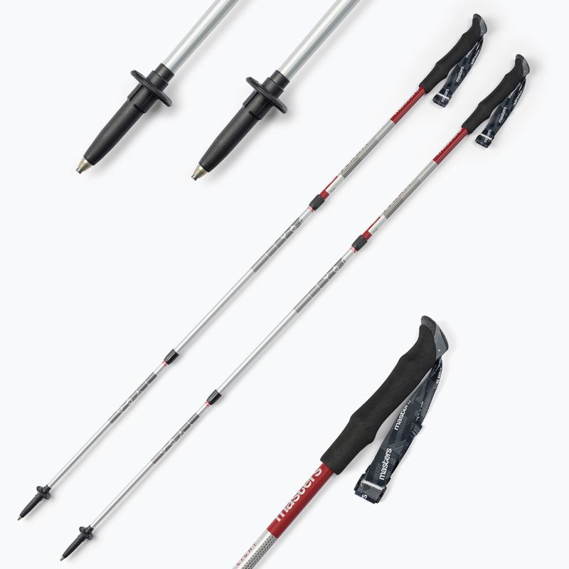 Палиці для скандинавської ходьби Masters Trekking Pole Summit Light червоні 01S4419 7