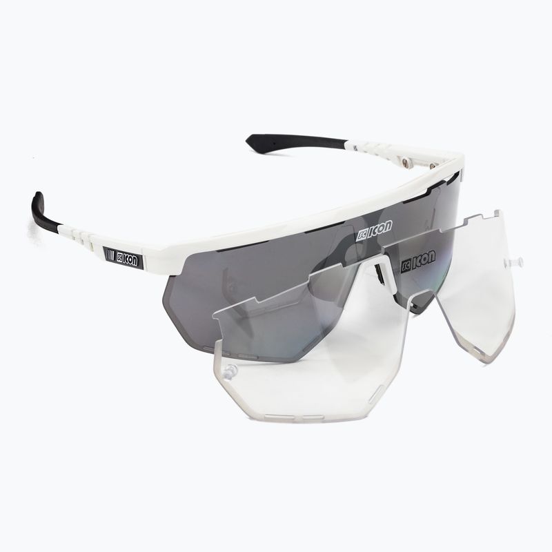 Окуляри велосипедні SCICON Aerowing white gloss/scnpp multimirror silver EY26080802