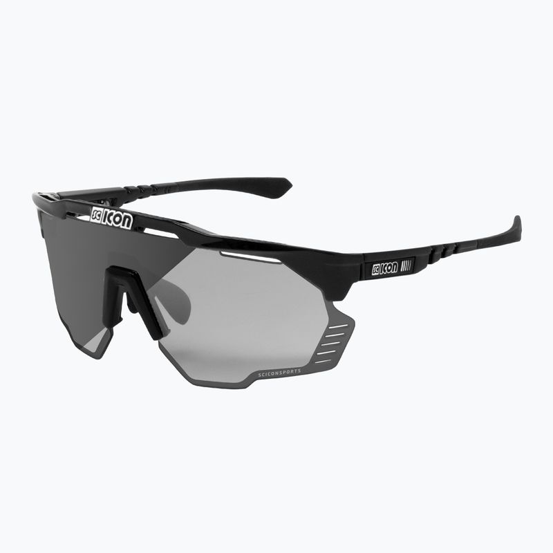Окуляри велосипедні SCICON Aeroshade Kunken black gloss/scnpp photocromic silver EY31010200 2