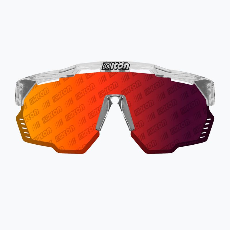 Окуляри велосипедні SCICON Aeroshade Kunken crystal gloss/scnpp monogram multimirror red EY31130700 3