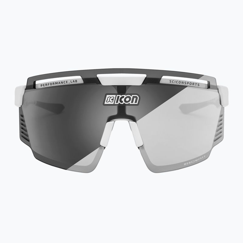 Окуляри велосипедні SCICON Aerowatt white gloss/scnpp photocromic silver EY37010800 3