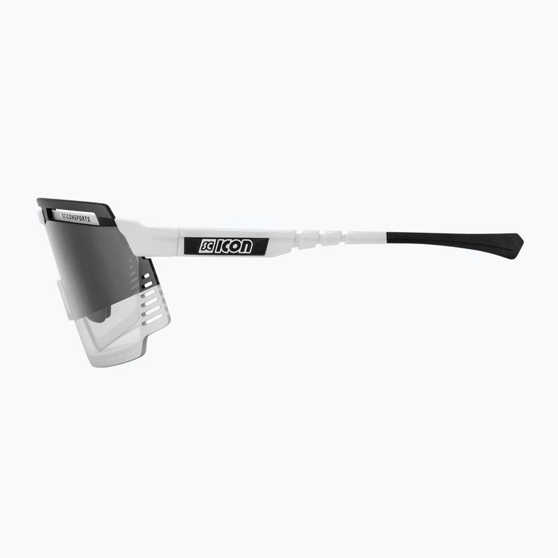 Окуляри велосипедні SCICON Aerowatt white gloss/scnpp photocromic silver EY37010800 4