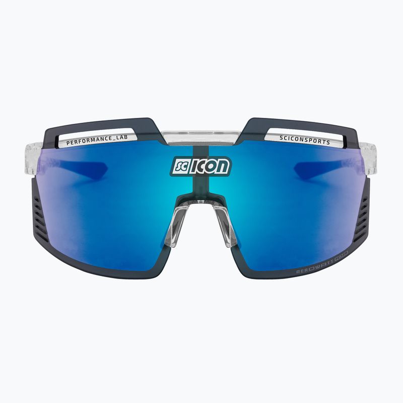 Окуляри велосипедні SCICON Aerowatt Foza crystal gloss/scnpp multimirror blue EY38030700 3