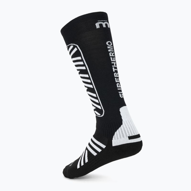 Шкарпетки гірськолижні Mico Heavy Weight Superthermo Primaloft Merino Ski nero bianco 2