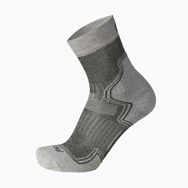 Шкарпетки для трекінгу Mico Light Weight Extra Dry Hike Crew світло-сірі CA03069