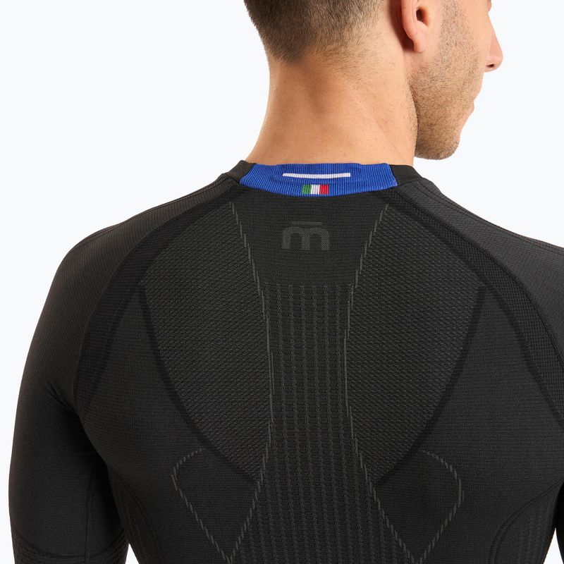 Чоловіча термоактивна кофта Mico Odor Zero Round Neck nero 3