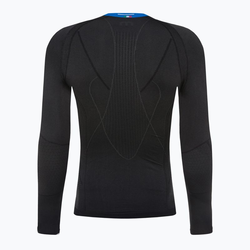 Чоловіча термоактивна кофта Mico Odor Zero Round Neck nero 7