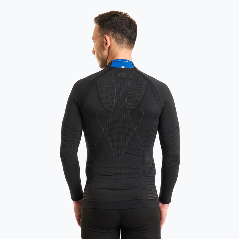 Чоловіча термоактивна кофта Mico Odor Zero Mock Neck nero 2