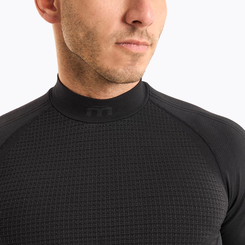 Чоловіча термоактивна кофта Mico Odor Zero Mock Neck nero 3