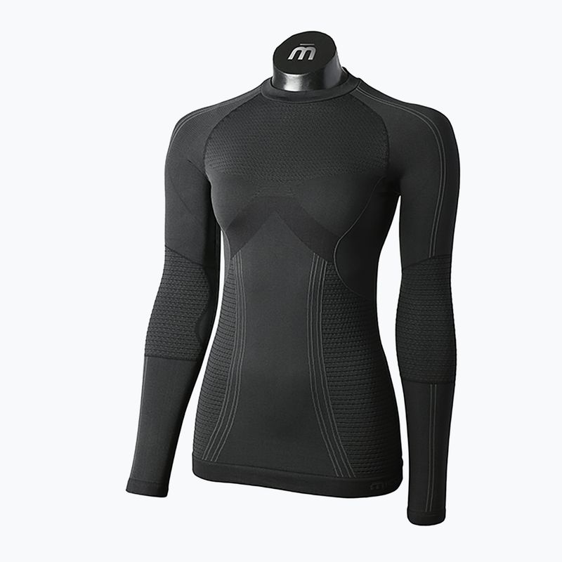 Термокофта жіноча Mico Odor Zero Round Neck чорна IN01455