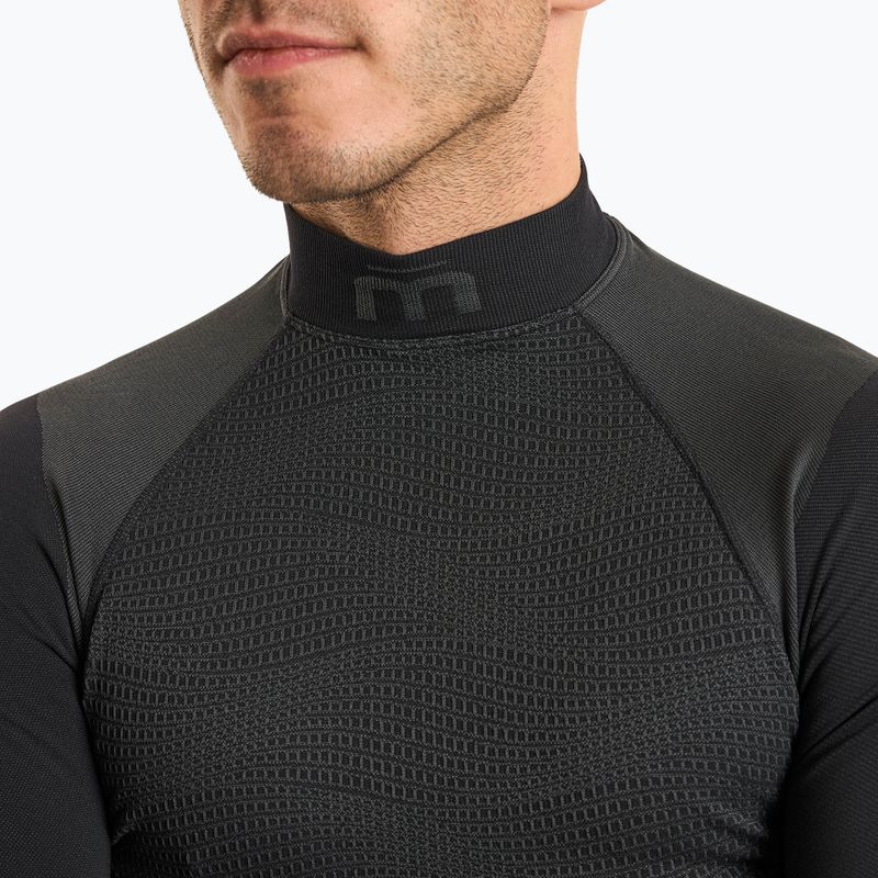 Чоловіча термоактивна кофта Mico Warm Control Mock Neck nero 3