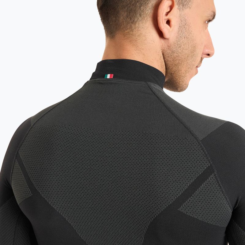 Чоловіча термоактивна кофта Mico Warm Control Mock Neck nero 4