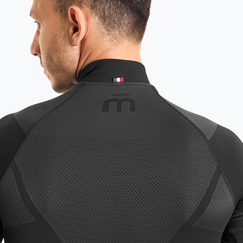 Чоловіча термоактивна кофта Mico Warm Control Zip Neck nero 4