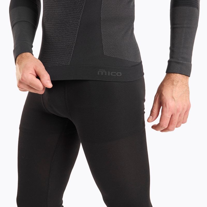 Термокофта чоловіча Mico Warm Control Zip Neck чорна IN01852 5