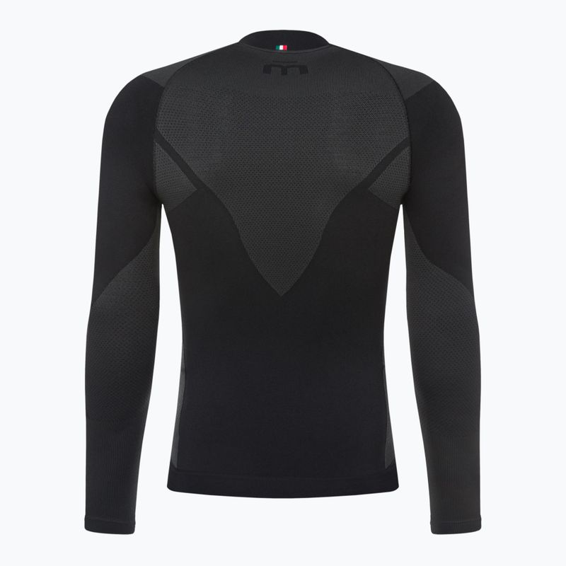 Термокофта чоловіча Mico Warm Control Zip Neck чорна IN01852 7
