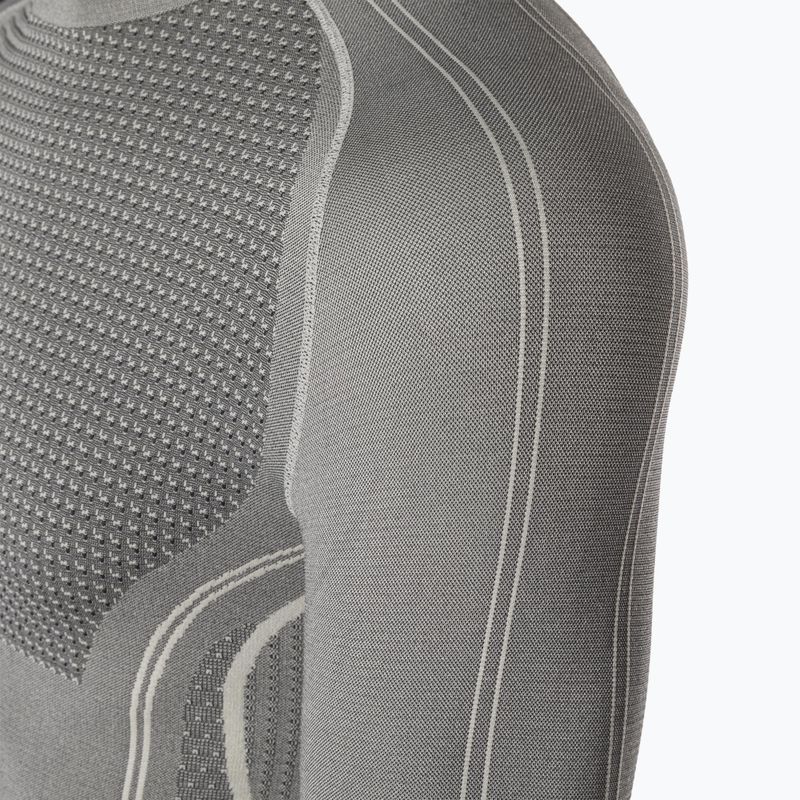 Чоловіча термоактивна кофта Mico Odor Zero Round Neck grigio 8