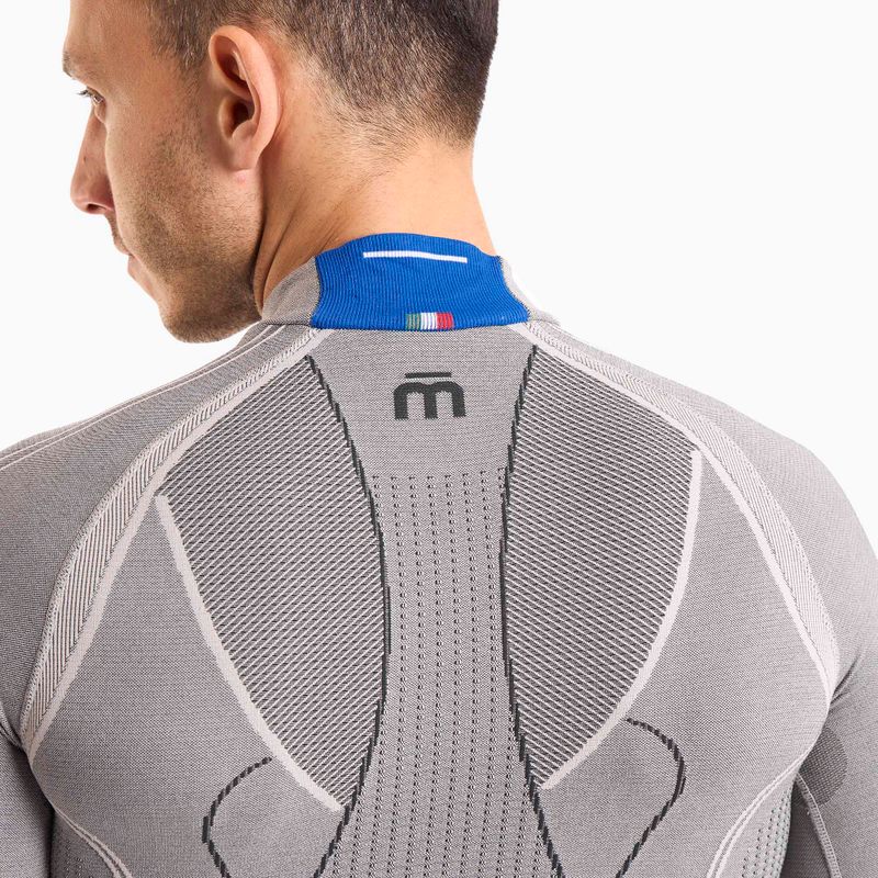 Чоловіча термоактивна кофта Mico Odor Zero Mock Neck grigio 3
