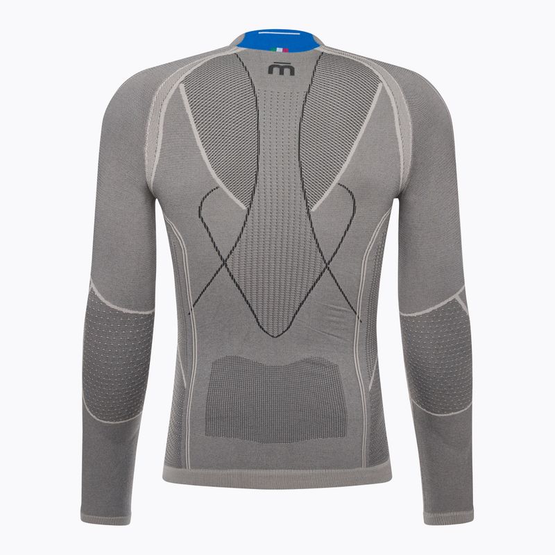 Чоловіча термоактивна кофта Mico Odor Zero Mock Neck grigio 6