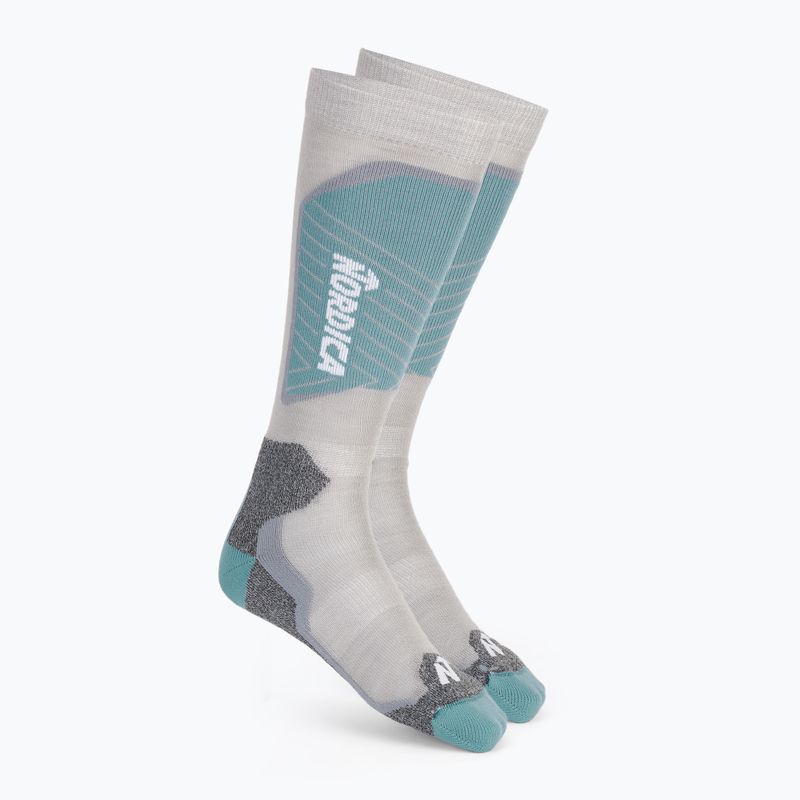 Шкарпетки гірськолижні дитячі Nordica Tech Junior grey/lichen blue/cool grey