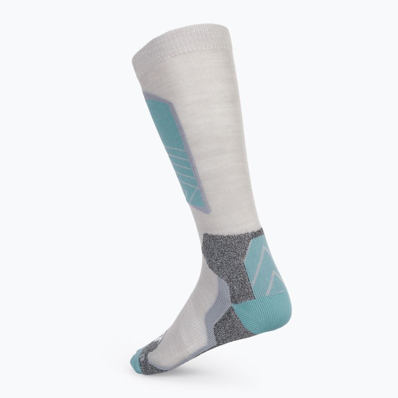 Шкарпетки гірськолижні дитячі Nordica Tech Junior grey/lichen blue/cool grey 2