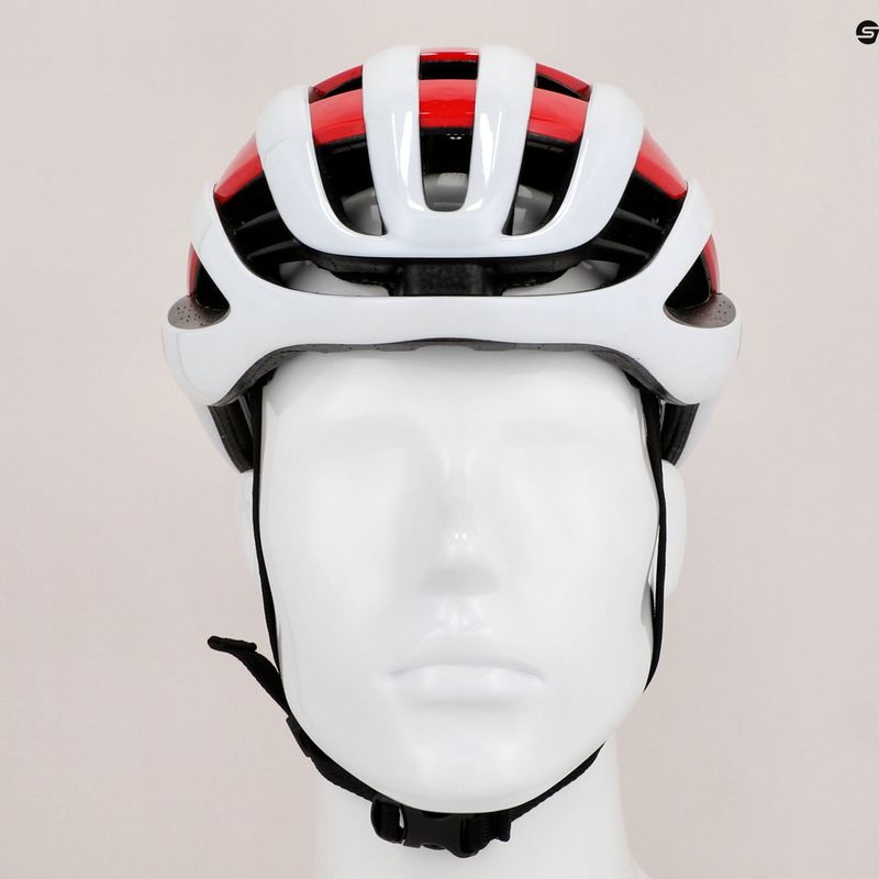 Шолом велосипедний ABUS AirBreaker white/red 11