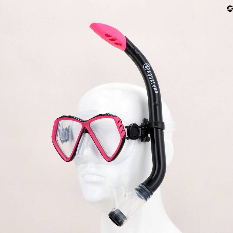 Набір для снорклінгу дитячий Aqualung Cub Combo transparent/pink 12