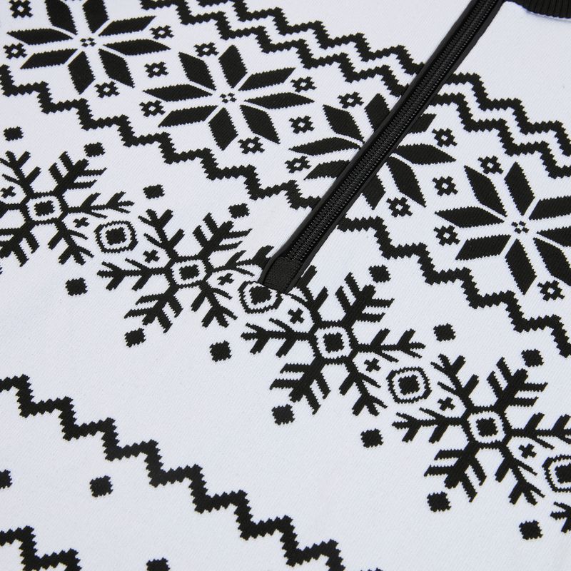 Кофта термічна жіноча Newland Groenlandia Half Zip white/black 3