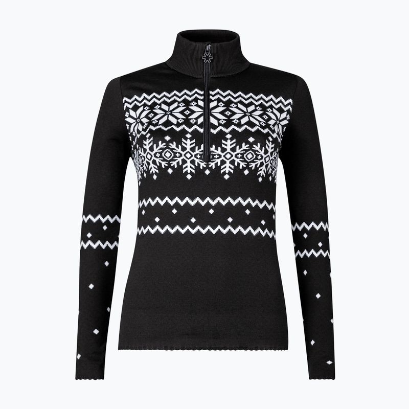 Кофта термічна жіноча Newland Groenlandia Half Zip black/white