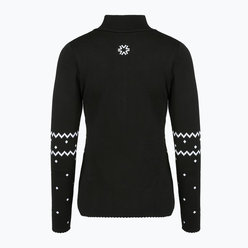 Кофта термічна жіноча Newland Groenlandia Half Zip black/white 2
