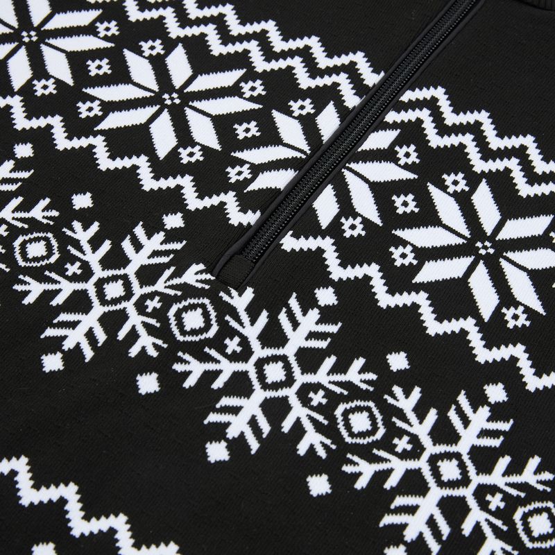 Кофта термічна жіноча Newland Groenlandia Half Zip black/white 3