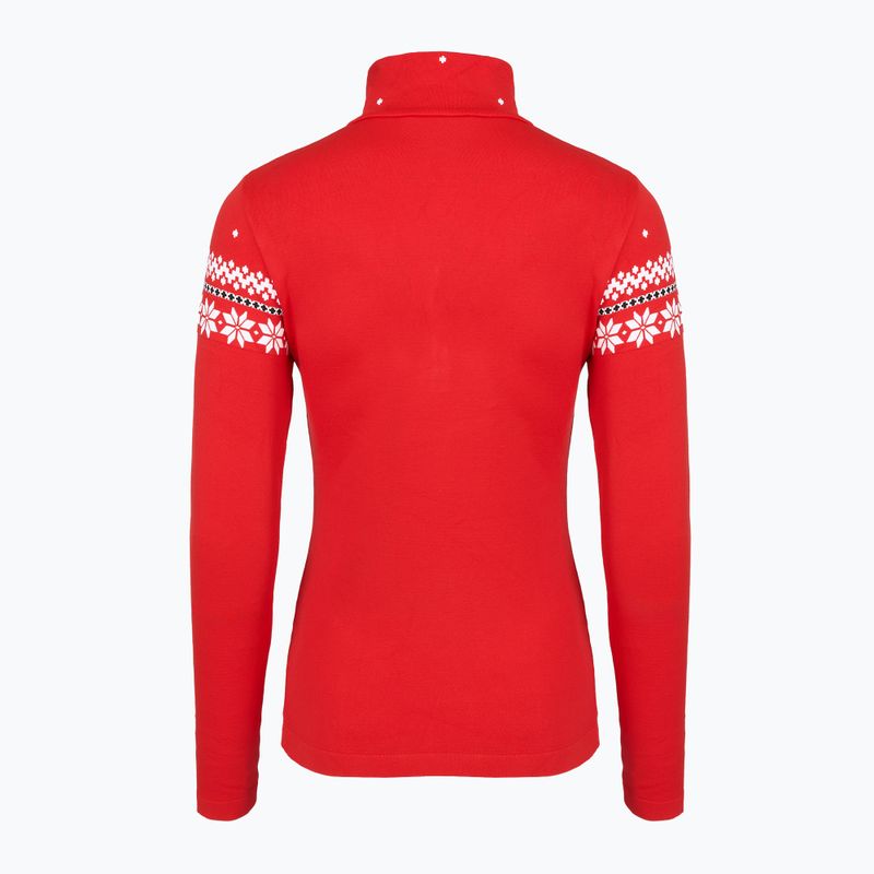 Кофта термічна жіноча Newland Hilde Half Zip red/white 2