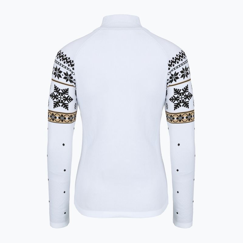 Кофта термічна жіноча Newland Isalind Half Zip white/black 2