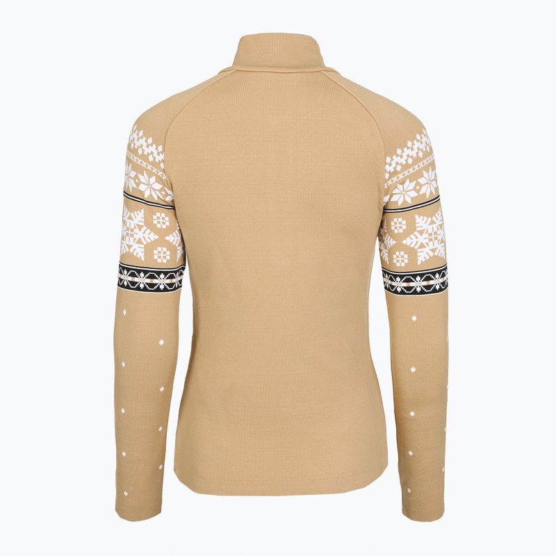 Кофта термічна жіноча Newland Isalind Half Zip biscuit/white 2